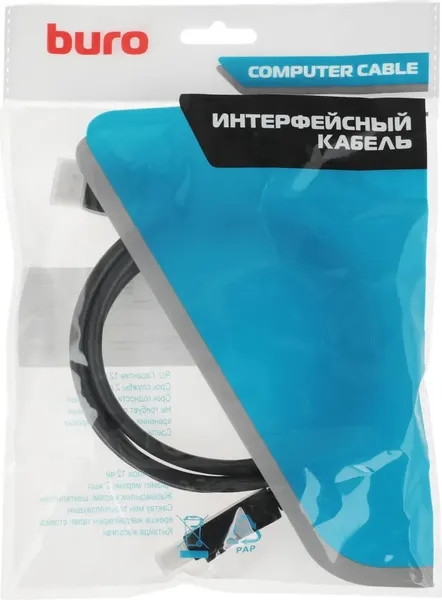 Изображение товара Кабель Buro BU-DP-V1.4-1.5M (1.5м, черный)