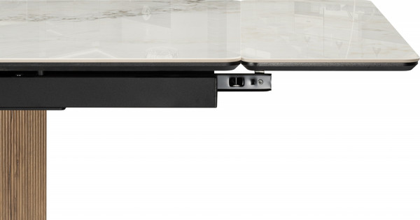 Изображение товара Обеденный стол Woodville Монерон 20x10 (brecha crema elegance/дуб монтана)