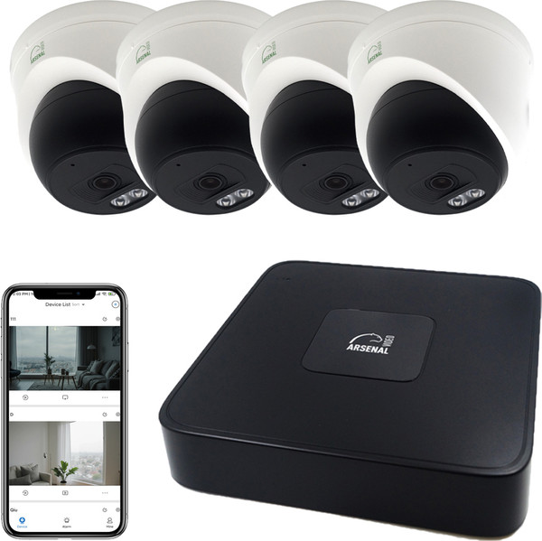 Изображение товара Комплект видеонаблюдения Arsenal Ti на 4 камеры 2Mp (внутренний)