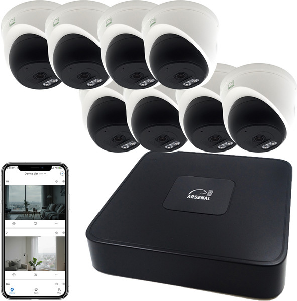 Изображение товара Комплект видеонаблюдения Arsenal Ti на 8 камер 2Mp (внутренний)