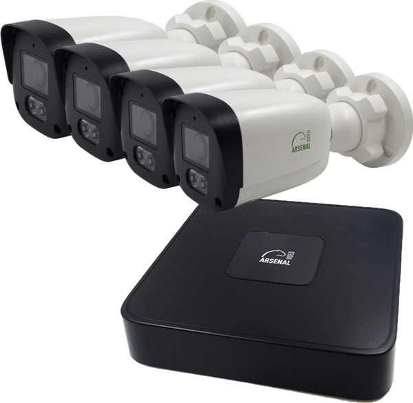 Изображение товара Комплект видеонаблюдения Arsenal Ti на 4 камеры 4Mp (уличный)