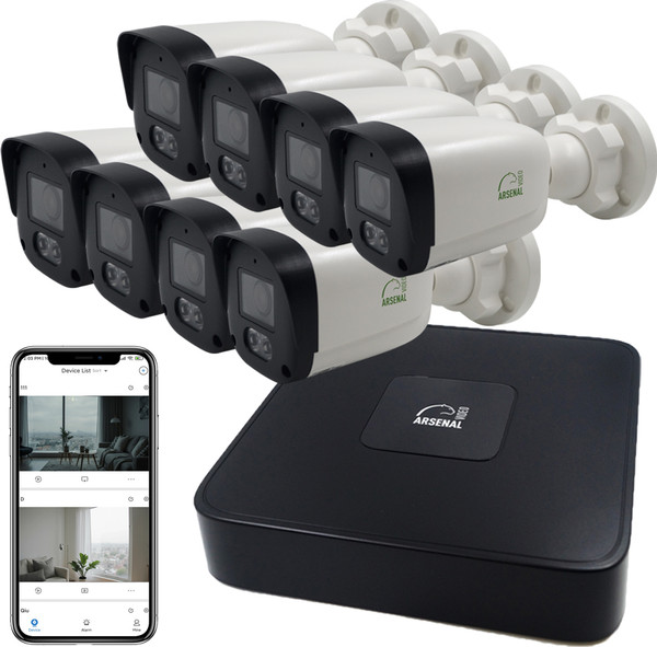 Изображение товара Комплект видеонаблюдения Arsenal Ti на 8 камер 4Mp (уличный)