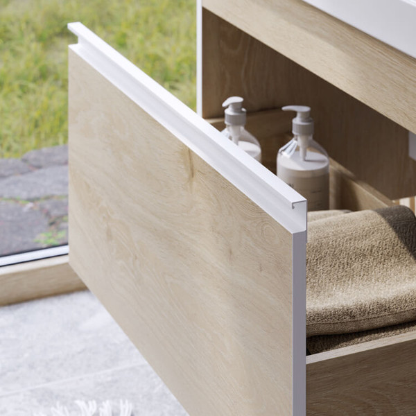 Изображение товара Тумба с умывальником Aqwella Urban URB0108DD + Фостер 80 (4640021064733) (дуб давос)