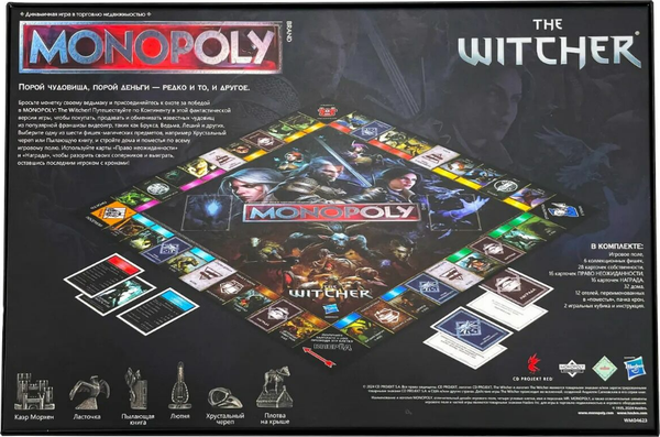 Изображение товара Настольная игра Hasbro Монополия. Ведьмак / WM04623