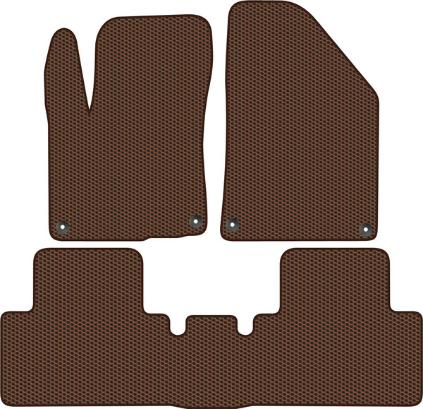 Изображение товара Комплект ковриков для авто Alicosta 2224_1-кор для Geely Belgee X50 I SUV 2023-н.в. (EVA соты, коричневый)