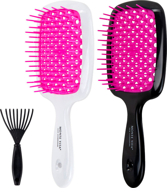 Изображение товара Набор расчесок Monte Vita 20x8.5см + щетка для чистки / 457434 (2шт)