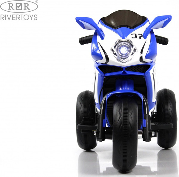 Изображение товара Детский мотоцикл RiverToys K222AM (синий)