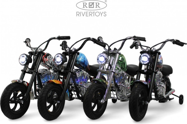 Изображение товара Детский мотоцикл RiverToys Special M777ML (черный)
