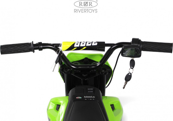 Изображение товара Детский мотоцикл RiverToys E777KX (зеленый)
