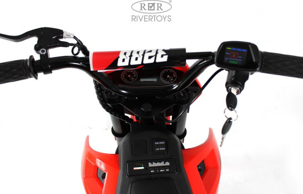 Изображение товара Детский мотоцикл RiverToys E777KX (красный)