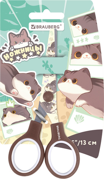 Изображение товара Ножницы канцелярские Brauberg Cute Cats / 2389957