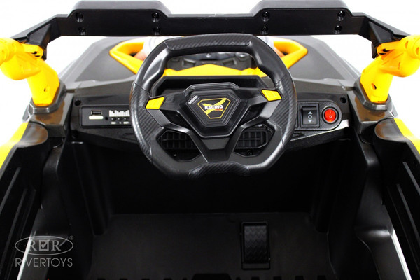 Изображение товара Детский автомобиль RiverToys K707AM-A (желтый)