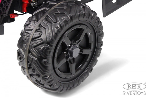 Изображение товара Детский автомобиль RiverToys K555KK 4WD 24V (розовый)