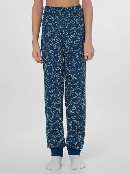 Изображение товара Пижама детская Mark Formelle 563333 (р.140-68-60, полуночно-синий/жабки на полуночном)