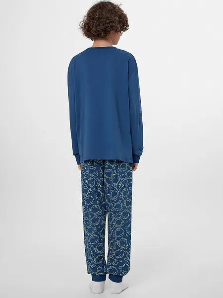 Изображение товара Пижама детская Mark Formelle 563333 (р.146-72-63, полуночно-синий/жабки на полуночном)