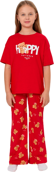 Изображение товара Пижама детская Mark Formelle 567760 (р.104-56, красный/НГ медвежата на красном)