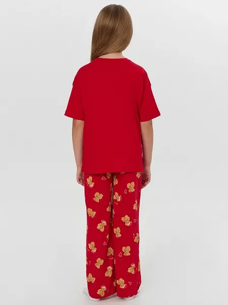 Изображение товара Пижама детская Mark Formelle 567760 (р.104-56, красный/НГ медвежата на красном)