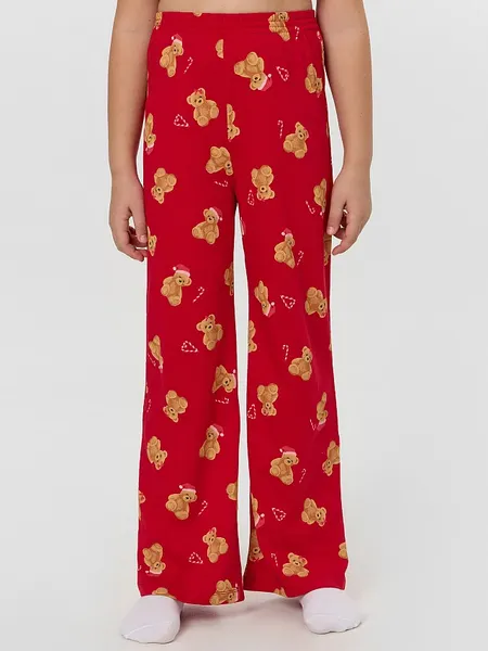 Изображение товара Пижама детская Mark Formelle 567760 (р.110-56, красный/НГ медвежата на красном)