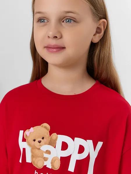 Изображение товара Пижама детская Mark Formelle 567760 (р.110-56, красный/НГ медвежата на красном)