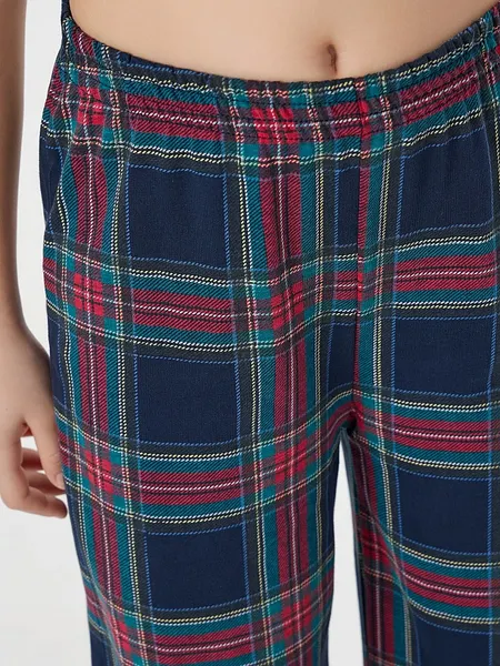 Изображение товара Пижама детская Mark Formelle 567760 (р.98-52, красный/клетка на темно-синем)