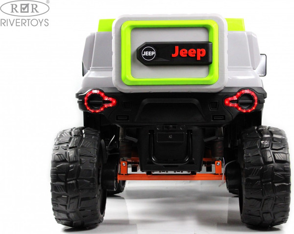 Изображение товара Детский автомобиль RiverToys E007EE (серый/зеленый)