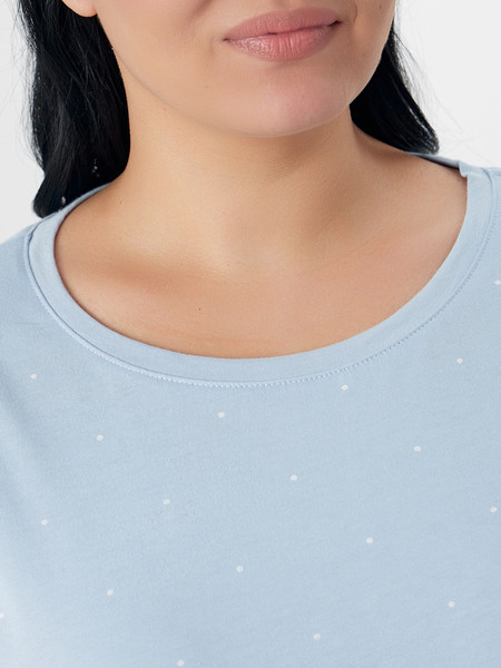 Изображение товара Сорочка Mark Formelle 572310 (р.164/170-120-126, горошек на голубом)