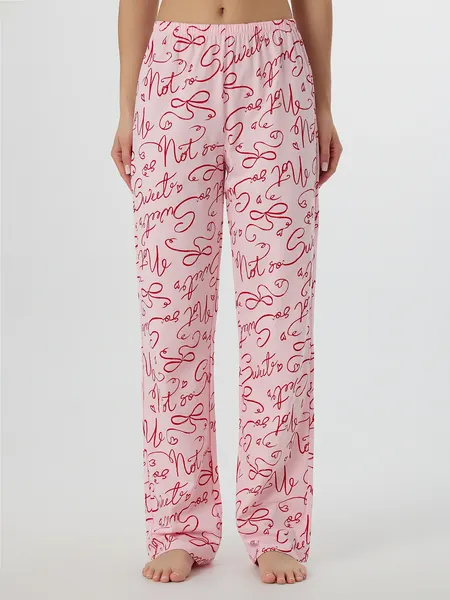 Изображение товара Пижама Mark Formelle 592635 (р.164/170-96-102, розовая сказка/текст на розовом)