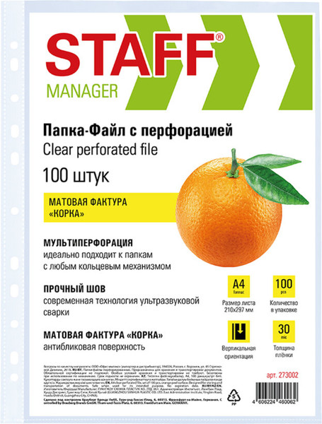 Изображение товара Набор файлов Staff 273002 (100шт)