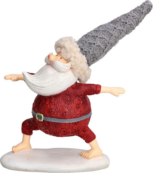 Изображение товара Статуэтка Andrea Fontebasso Christmas Babbo Yoga Санта в позе воина / CM9BB013046
