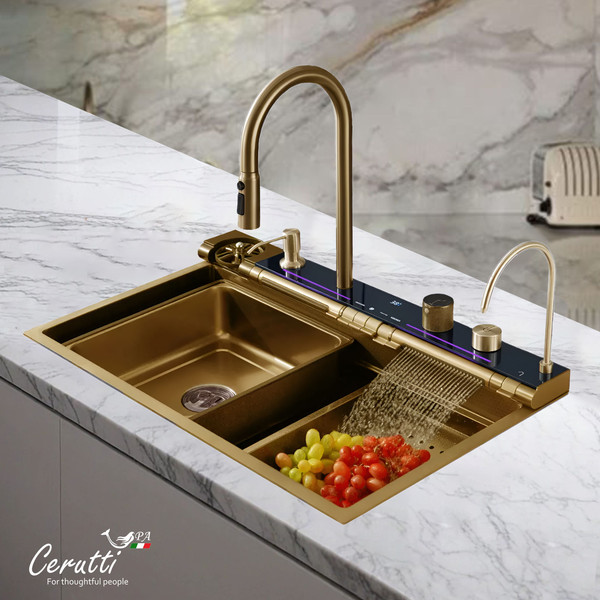 Изображение товара Мойка кухонная Cerutti Gloria Pro Nano Gold (золото)