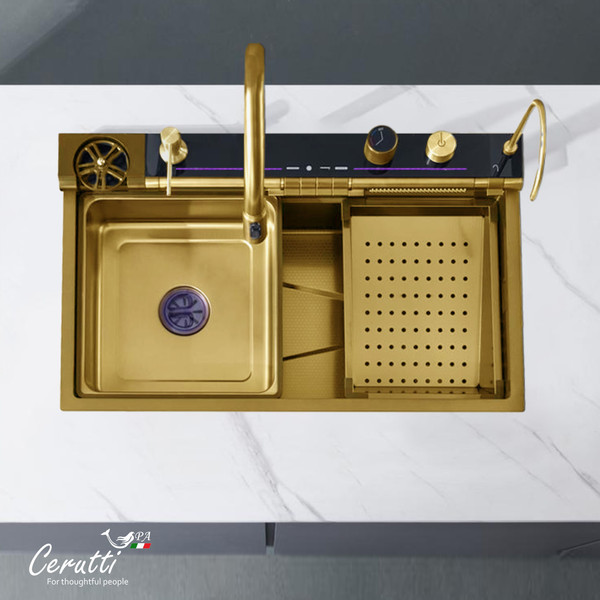 Изображение товара Мойка кухонная Cerutti Gloria Pro Nano Gold (золото)