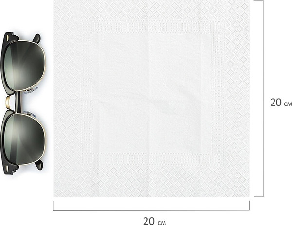 Изображение товара Бумажные салфетки Laima 126910 (10x10шт)