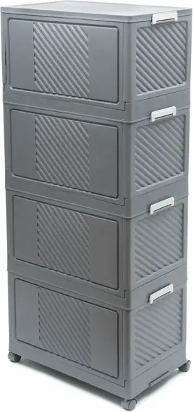 Изображение товара Комод пластиковый Runis 56х34х126см / 16-26 (графит)