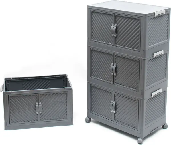 Изображение товара Комод пластиковый Runis 56х34х126см / 16-26 (графит)