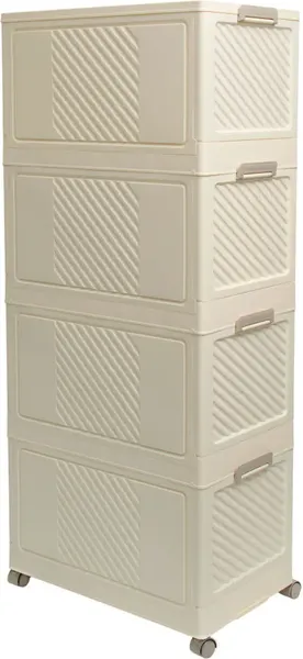Изображение товара Комод пластиковый Runis 56х34х126см / 16-25 (сливочный)