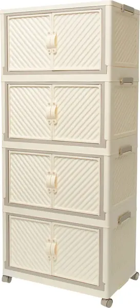 Изображение товара Комод пластиковый Runis 56х34х126см / 16-25 (сливочный)