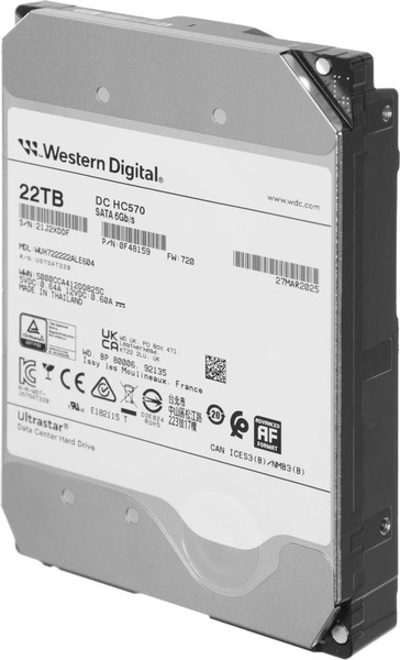 Изображение товара Жесткий диск Western Digital Ultrastar DC HC570 22TB (WUH722222ALE604/0F48159)