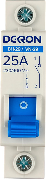 Изображение товара Выключатель нагрузки DEKRON ВН-29 1P 25А / is29-1-25-dek