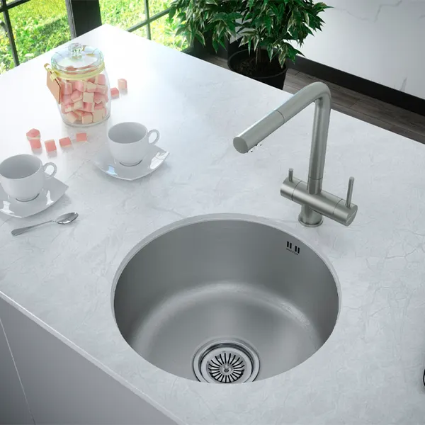 Изображение товара Смеситель Paulmark Skalen Sk213020-BS (брашированная сталь)