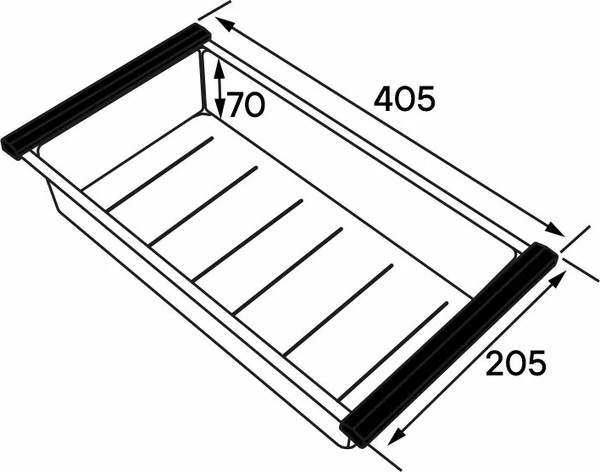 Изображение товара Коландер для мойки Paulmark Advance A405-BS