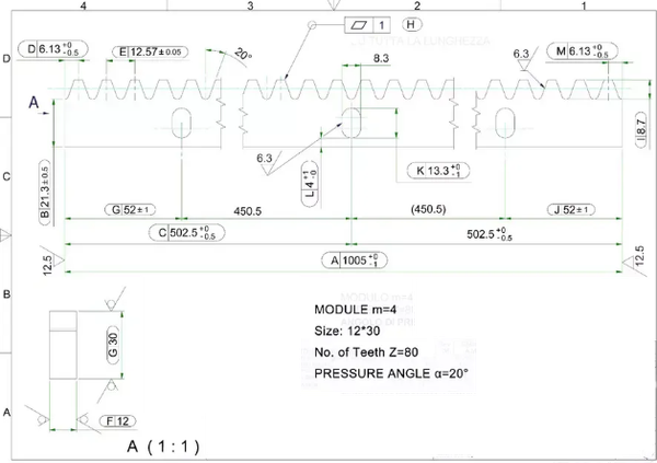 Изображение товара Рейка для ворот Прогейт ROA12KIT3