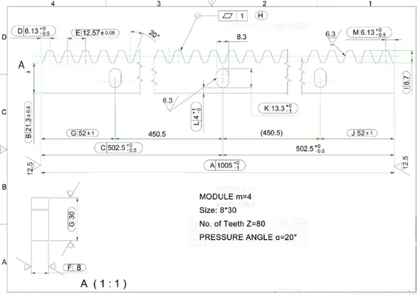 Изображение товара Рейка для ворот Прогейт ROA8KIT10