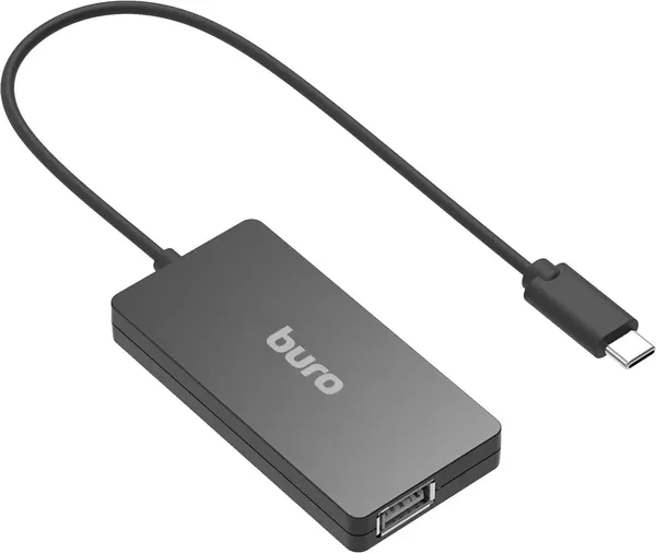 Изображение товара USB-хаб Buro BPH-C-1730 / BU-USBC-HUB-4U21 (черный)