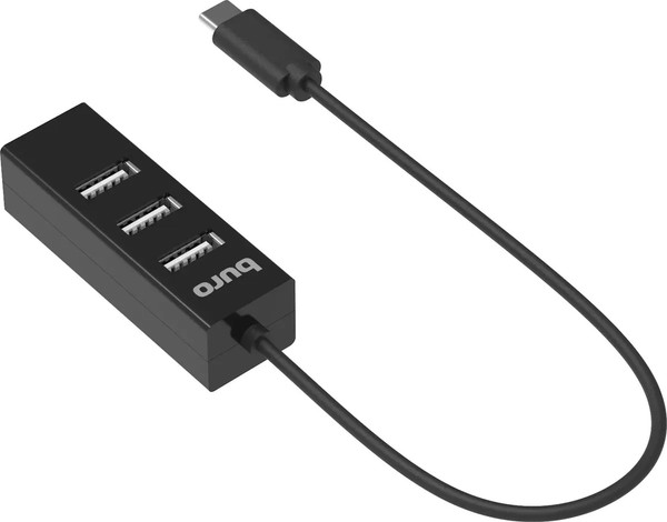Изображение товара USB-хаб Buro BPH-C-1906 / BU-USBC-HUB-4U20 (черный)