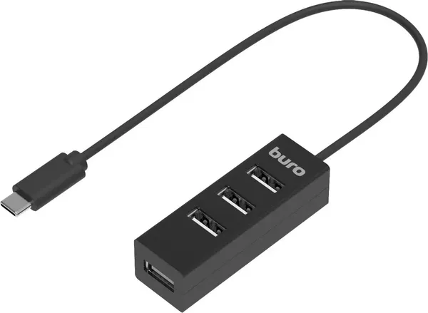 Изображение товара USB-хаб Buro BPH-C-1906 / BU-USBC-HUB-4U20 (черный)