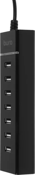 Изображение товара USB-хаб Buro BPH-C-P107 / BU-USBC-HUB-7U2 (черный)