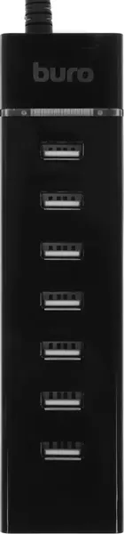 Изображение товара USB-хаб Buro BPH-C-P107 / BU-USBC-HUB-7U2 (черный)