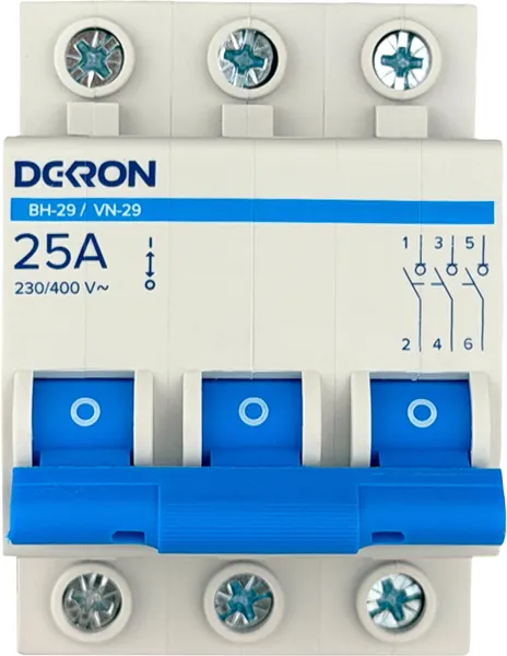 Изображение товара Выключатель нагрузки DEKRON ВН-29 3P 25А / is29-3-25-dek