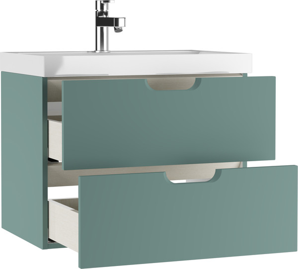 Изображение товара Тумба под умывальник Домино Unit 80 Dune В2 (олива)