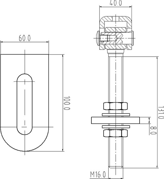 Изображение товара Петля воротная Прогейт JL05E/2 (2шт)